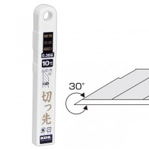 日本原裝進口 KDS 30度 美工刀 刀片 10片入 /盒 VB-10H 日本製