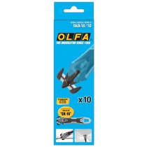 OLFA 刀片可替換式 安全工作刀備用刀片 10片入 /組 SKB-16/10B ( 日本內銷型號XB239-10 )