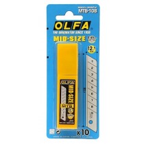 日本 OLFA 新款中型 美工刀片 10片/盒 MTB-10B