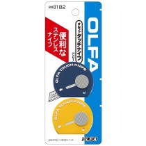 日本 OLFA 彩色不鏽鋼刀片 隨身攜帶小刀 2支/組 31B2