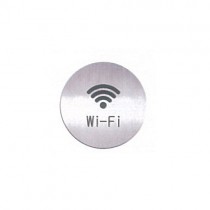 美國迪多 deflect-o 高質感鋁質標示貼牌-Wi-Fi 直徑8.3cm / 個 613410C