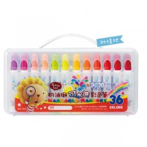 雄獅 奶油獅 可水洗 彩色筆 無毒顏料 36色組 盒