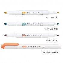 日本 ZEBRA 斑馬 MILDLINER 雙頭柔性 水性 螢光筆