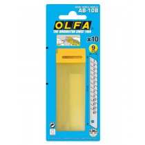 日本 OLFA 小型 美工刀片 10片/盒 (含廢棄刀片保存盒) AB-10B