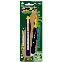 日本 OLFA 綠色環保 小型美工刀 /支 （日本包裝型號188BS型） ES-1/green