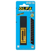 日本 OLFA 新款中型超銳利 美工刀片 10片/盒 MTBB-10B