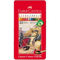 FABER-CASTELL 輝柏 油性 彩色鉛筆 油性色鉛筆 鐵盒 12色 /盒 115844