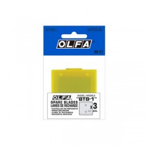日本 OLFA 皮革刀替刃 3片/包 BTB-1 