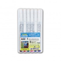 日本 UCHIDA 內田 MARVY 多色代用針筆 代針筆 0.3mm 6色 /組 4600C-6A